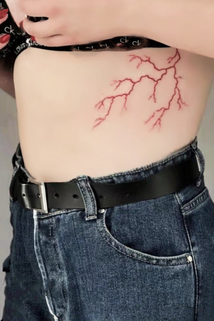 Brown Tree Branch Semi Permanent Tattoo