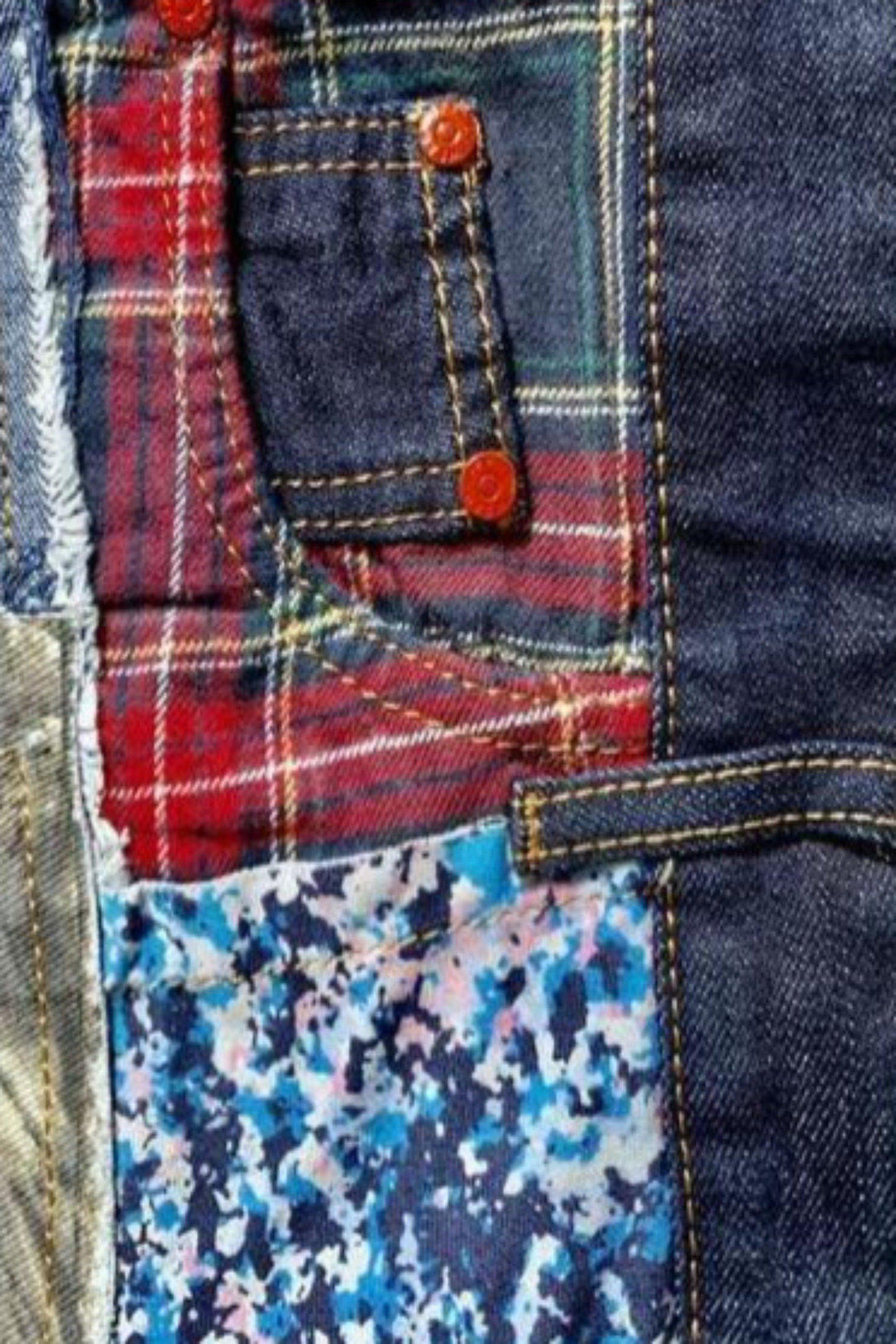2021 Classy Boho Men's Quilted Patchwork Evening Weekend Club Jeans High Quality Designer Hip Hop Vintage Casual Elasticity Denim Pants. - Hayati London