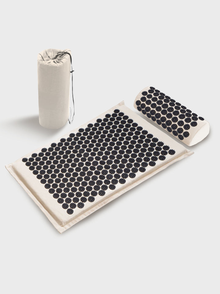 Acupressure Mat, Massage, Relaxation Mat. Mat, Pillow plus Carry Case - Hayati London