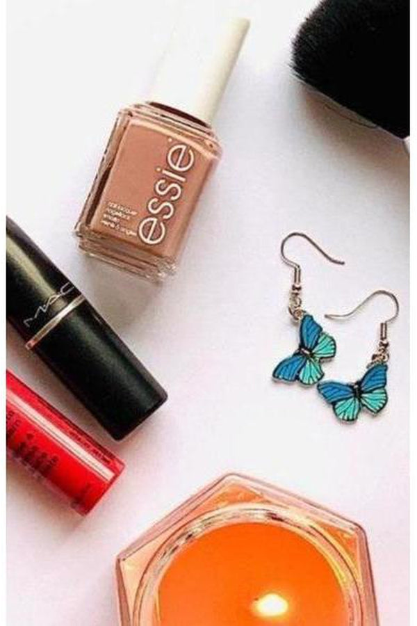 Blue Butterfly Drop Earrings for Women Multicolor 2021 Alloy Dangle Earrings Statement Earring Wedding Jewelry Wholesale - Hayati London