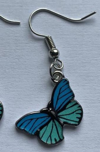 Blue Butterfly Drop Earrings for Women Multicolor 2021 Alloy Dangle Earrings Statement Earring Wedding Jewelry Wholesale - Hayati London