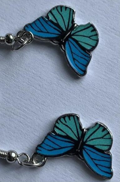 Blue Butterfly Drop Earrings for Women Multicolor 2021 Alloy Dangle Earrings Statement Earring Wedding Jewelry Wholesale - Hayati London