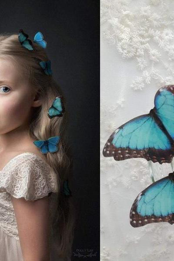 Butterfly Hairclip for Women Hairpin Hair Ornament Ladies Hairgrips Female Headwear, 12pcs - Hayati London