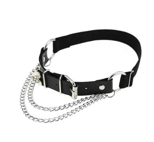 Punk Thigh Strap, Faux Leather Belt, Strap, Thigh Chain, Gothic Jewelry, Punk, Gothic, Club Accessories, Gift Present