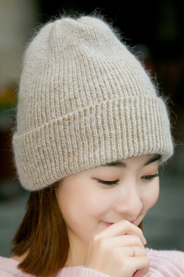 Wool Look Knit Beanie, Knitted Beanie Hat, Women's Winter Hat, Available in 6 Colours