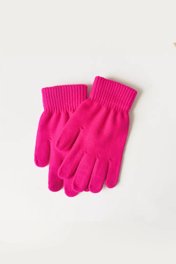 Bright Colored Winter Hand Gloves, Unisex Gloves, Available in Beige, Orange, Fuchsia Pink & Black