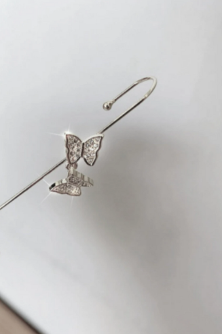 Beautiful Hook Earrings with Sparkling Rhinestone Crystals, Ideal Gift, Silver, Gold Earrings (48 Hour Dispatch)