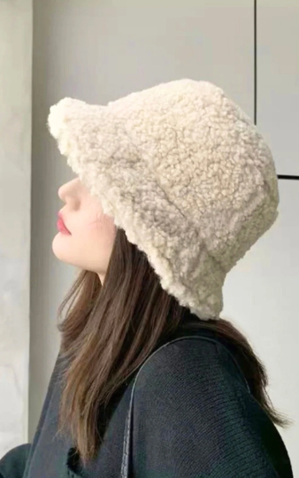 Hat, Autumn Winter Bucket Hats, Fisherman’s Hat, Warm Fluffy, Soft Hat