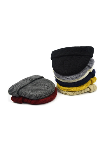 Wool Look Knit Beanie, Winter Hat, Available in White, Grey, Black & Beige