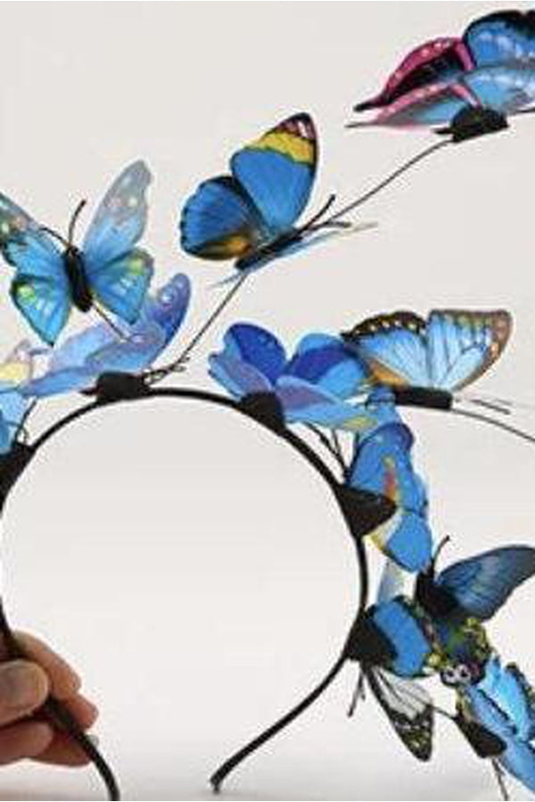 Fashion Butterfly Decor Hairband For Women Girls Hair Hoop Headband Ladies Bridal Bezel Wedding Hair Accessories - Hayati London