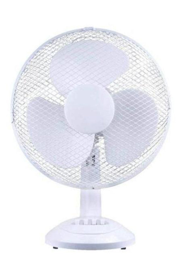 High Quality 12 Inch Fan, 3 speeds, oscillation from left to right, can be tilted up or down, fully complies with EU/ UK safety regulations - Hayati London