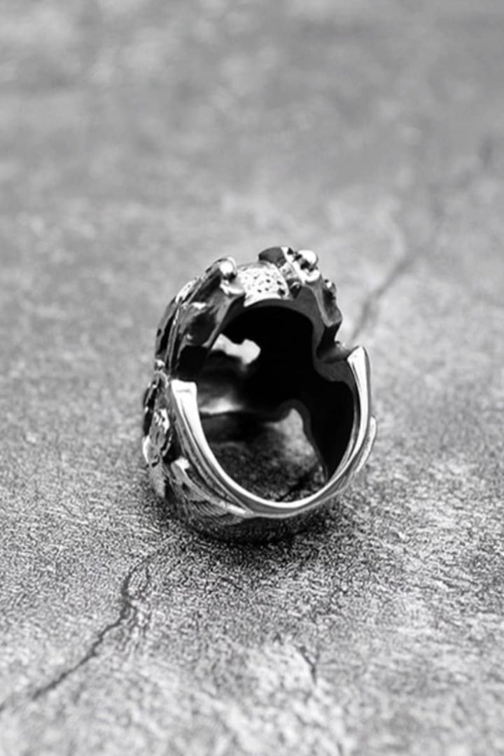 Skull Ring For Men and Women, Rock, Punk,  Unisex Ring, Vintage Silver finish