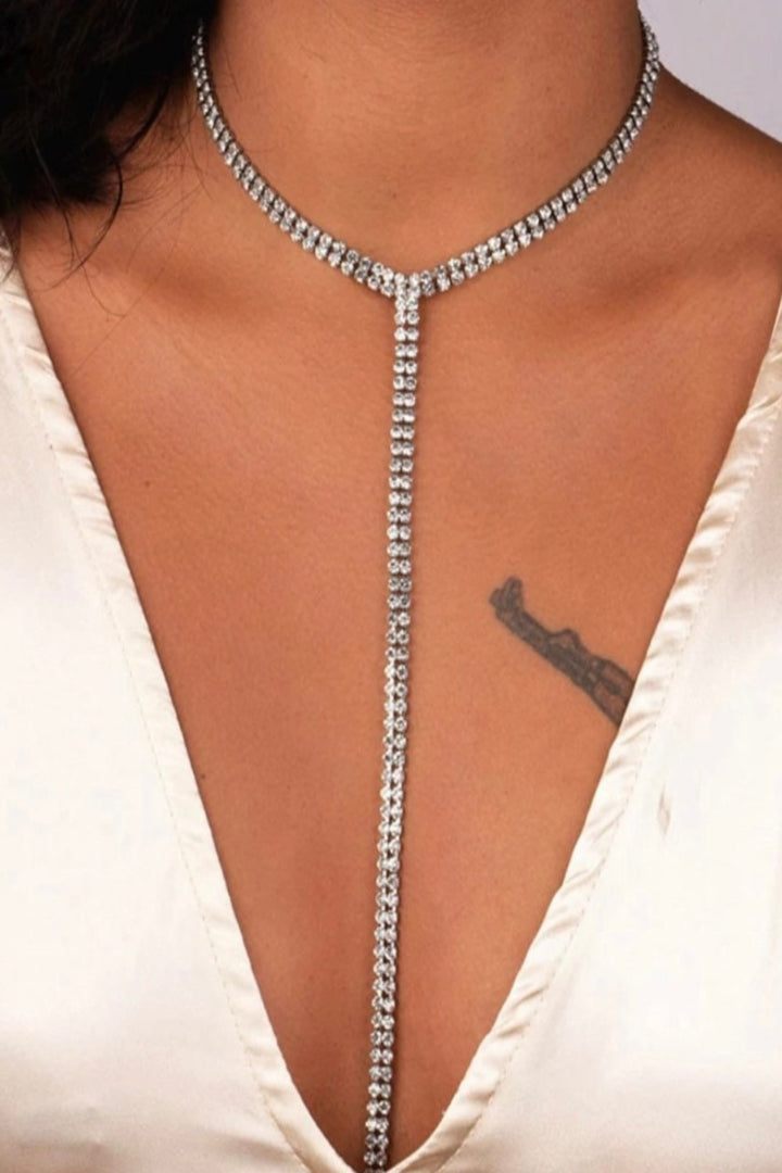 Rhinestone Choker Crystal Gem Luxury Chokers Collar Chunky Necklace Women Jewellery Accessories Body Jewellery Waist Chest Bling Party Club (48 Hour Dispatch)