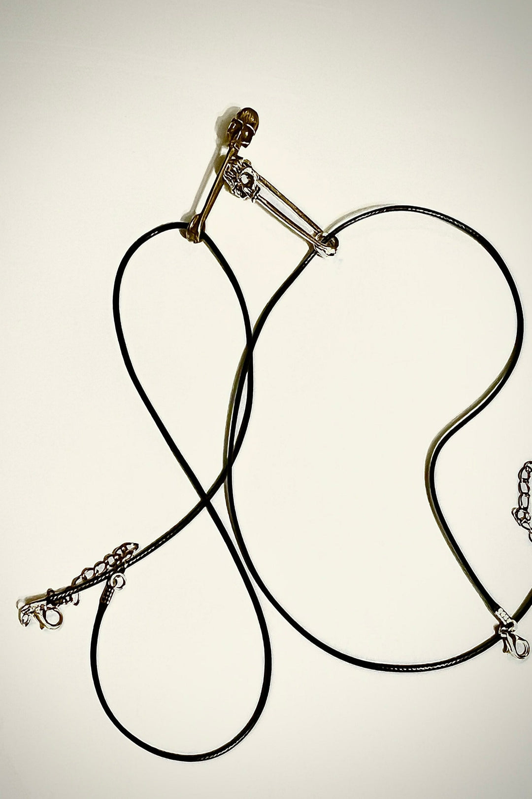 Silver Gold Skull Head Pin Pendant Necklace (Cannot Open) Pendants, Punk Gothic Jewelry