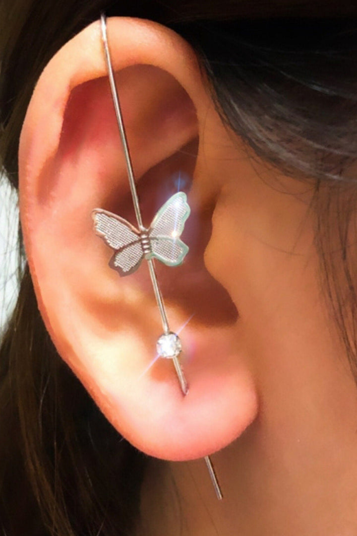 Beautiful Hook Earrings with Sparkling Rhinestone Crystals, Ideal Gift, Silver, Gold Earrings (48 Hour Dispatch)
