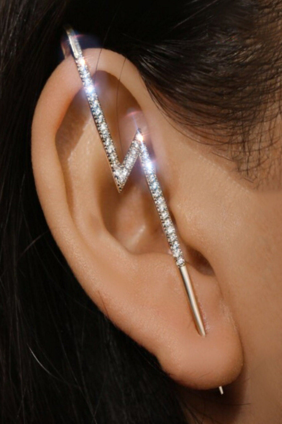 Beautiful Hook Earrings with Sparkling Rhinestone Crystals, Ideal Gift, Silver, Gold Earrings (48 Hour Dispatch)