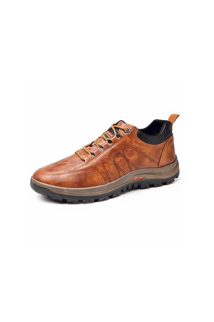 Outdoor Tan Sneakers, Men's Low Top Chunky Trainers, Edgy Gorpcore Casual Sneakers, Men's Footwear (UK Sizes 8, 9)