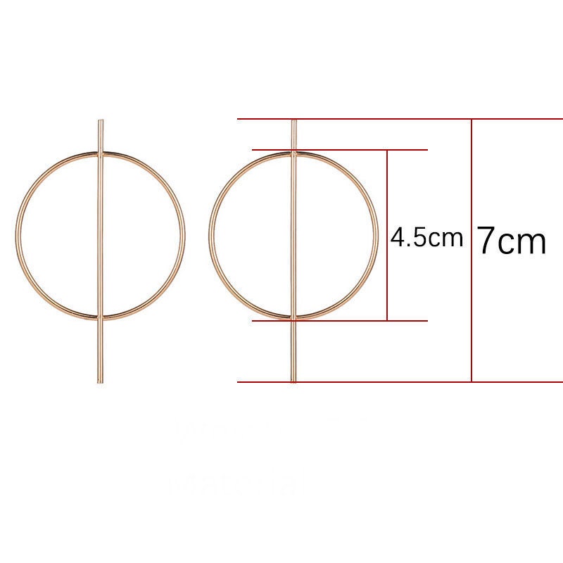 Big Hoop Earrings, Gold Geometric Design Hoop Earrings, Gold Dangle Earrings