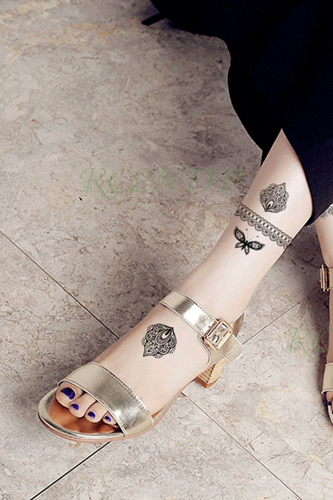 Bird, Butterfly & Floral Temporary Tattoo Pack, Available in Black and Multi-Color Design  (48 Hour Dispatch)