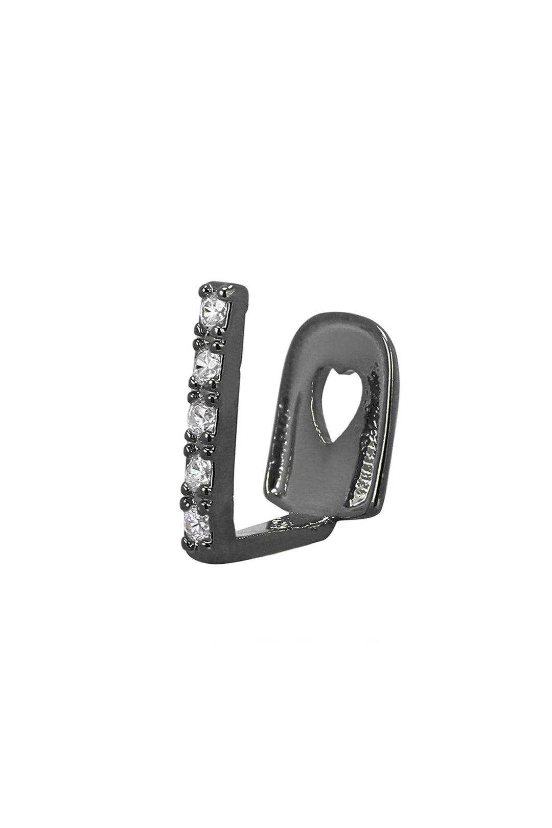 Rhinestone Crystal Gap Filler Inlay Tooth Grill, Iced Metal Teeth Grillz, Available in Silver, Rose Gold & Black (48 Hour Dispatch)