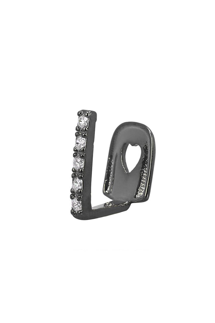 Rhinestone Crystal Gap Filler Inlay Tooth Grill, Iced Metal Teeth Grillz, Available in Silver, Rose Gold & Black (48 Hour Dispatch)