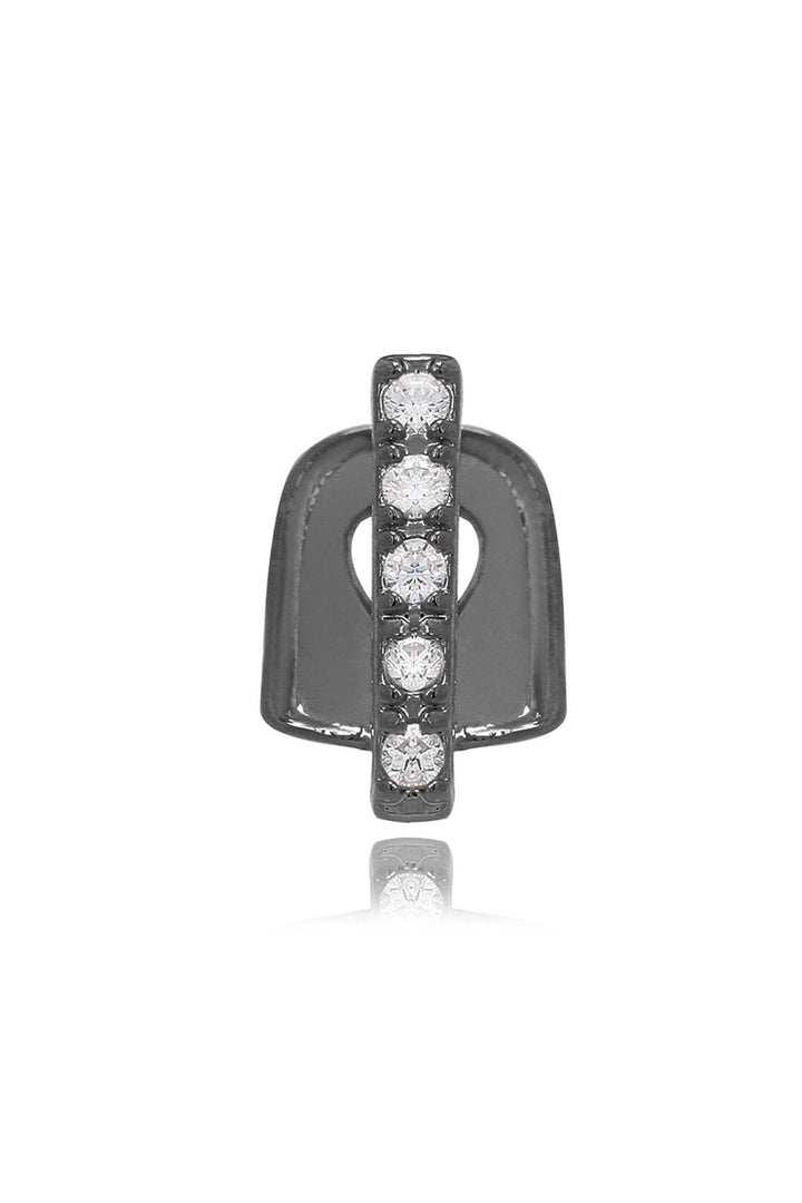 Rhinestone Crystal Gap Filler Inlay Tooth Grill, Iced Metal Teeth Grillz, Available in Silver, Rose Gold & Black (48 Hour Dispatch)
