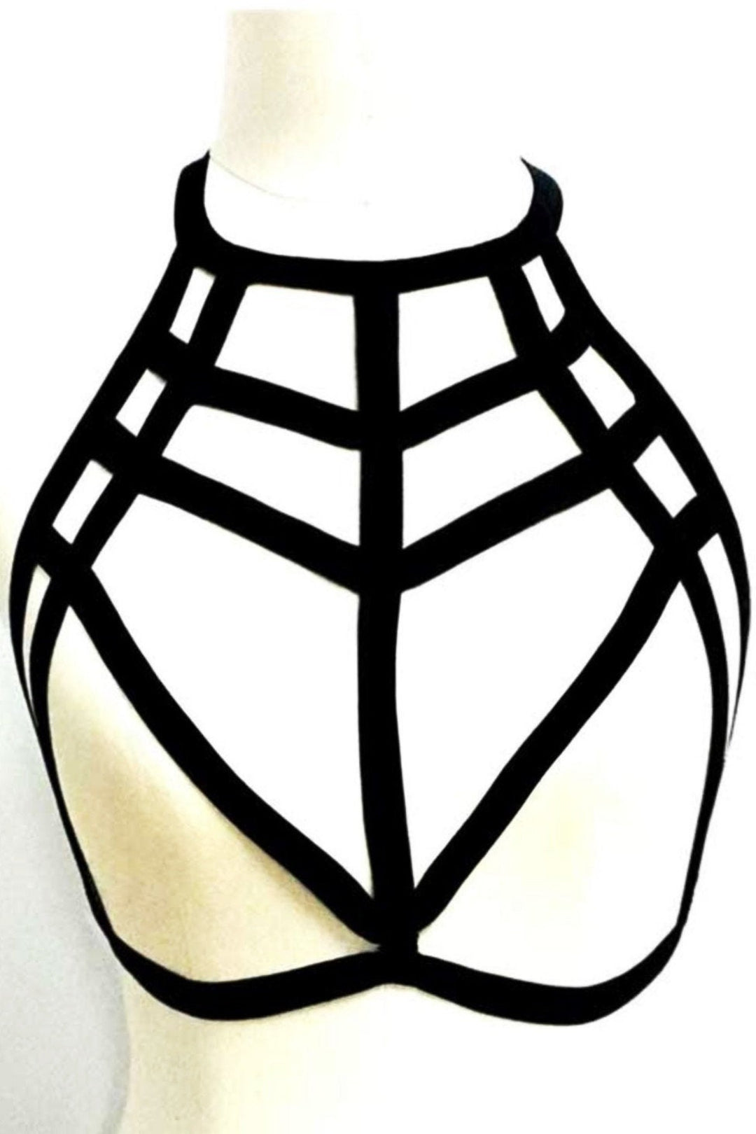 Body Harness Bralette, Crop Top, Halter-neck Strap Bandage Top, Cut Out Bra  (48 Hour Dispatch)
