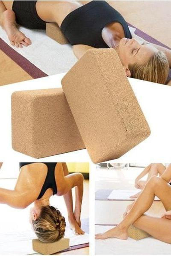 Natural Cork Yoga Block - Hayati London
