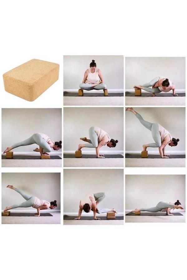 Natural Cork Yoga Block - Hayati London