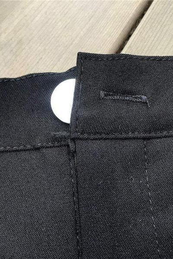 Buckle Up Girl Black Denim Cut Out Super Short Shorts - Hayati London